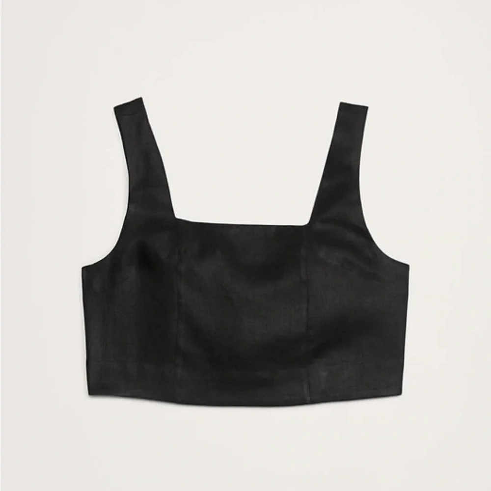 Linen Cropped tank M Tall - Banana Republic - Picture 2 of 4